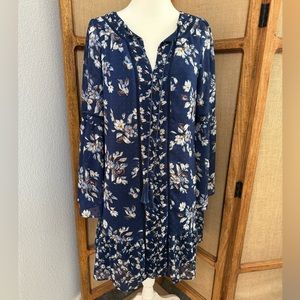 White House Black Market floral shift dress